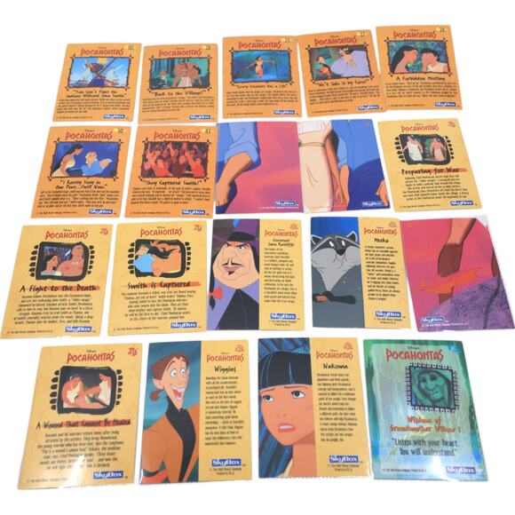 1991 SkyBox Pocahontas Disney Trading Card Lot [Lot of 19] - Picture 9 of 14
